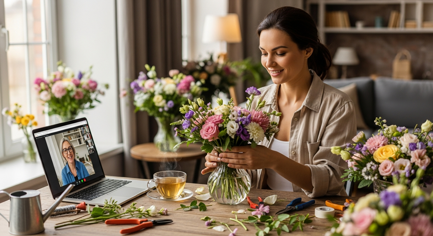 Онлайн-урок флористики Bloomera
