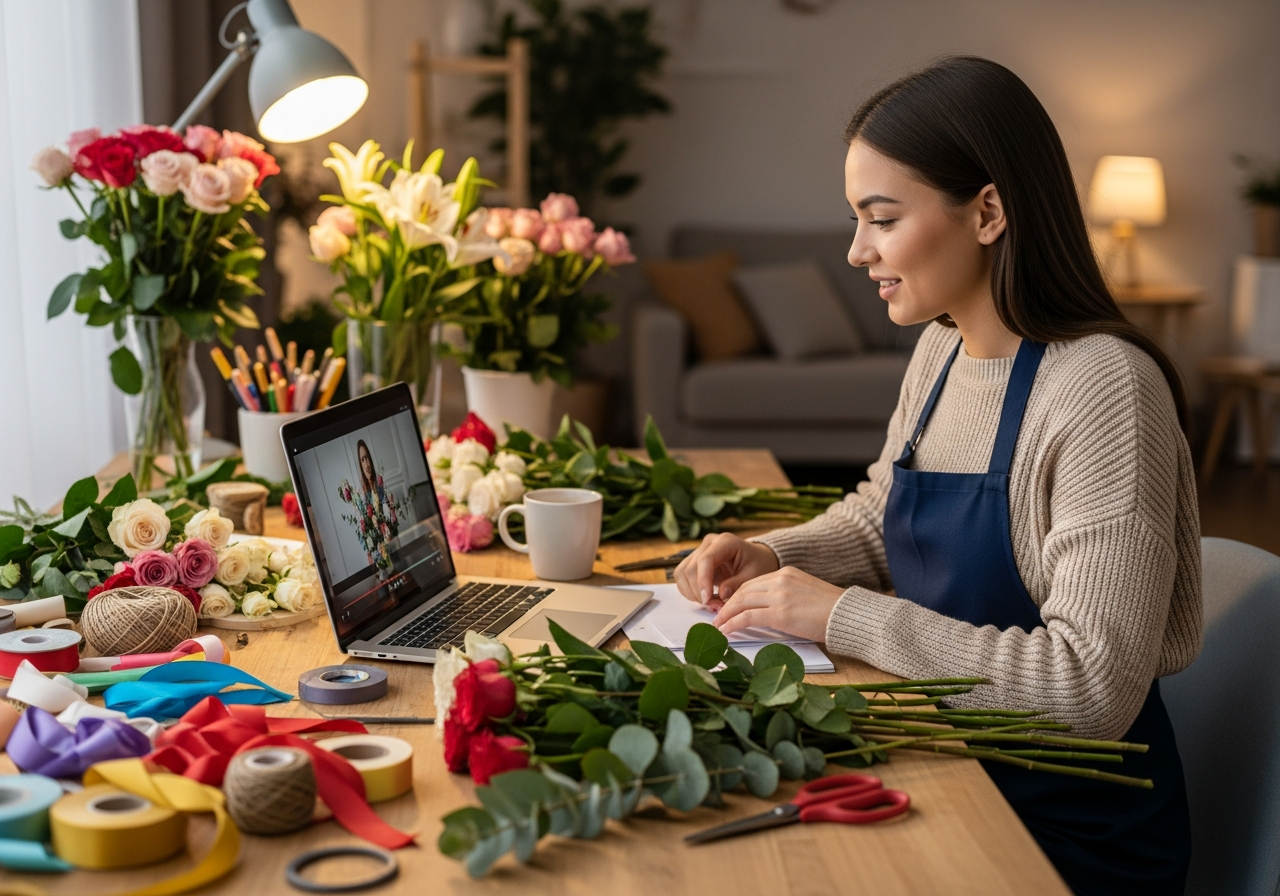 Обучение флористике онлайн из дома